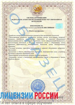 Образец сертификата соответствия (приложение) Чусовой Сертификат ISO 27001